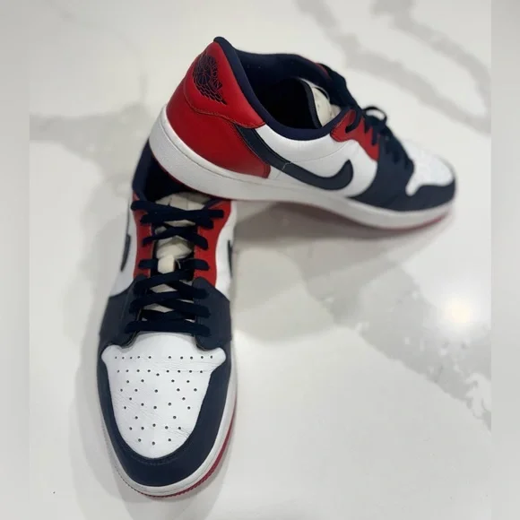 Air Jordan 1 Low Golf 'USA' Red White and Blue - Picture 5 of 10